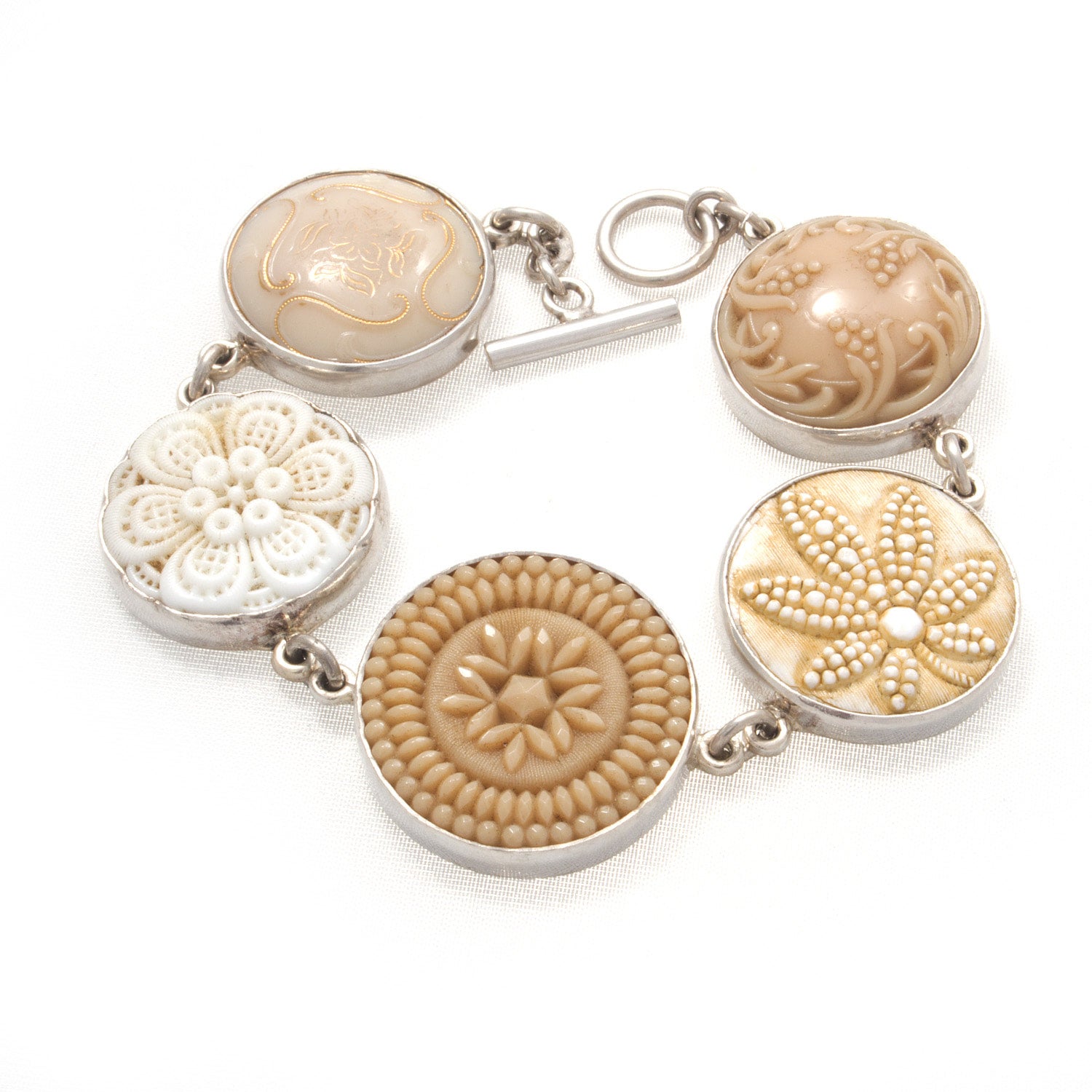 Antique button bracelet online